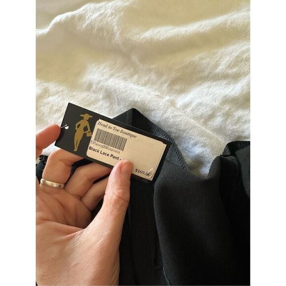 Head To Toe Boutique (Black) Lace Pants Women's Size 12 - Picture 7 of 10